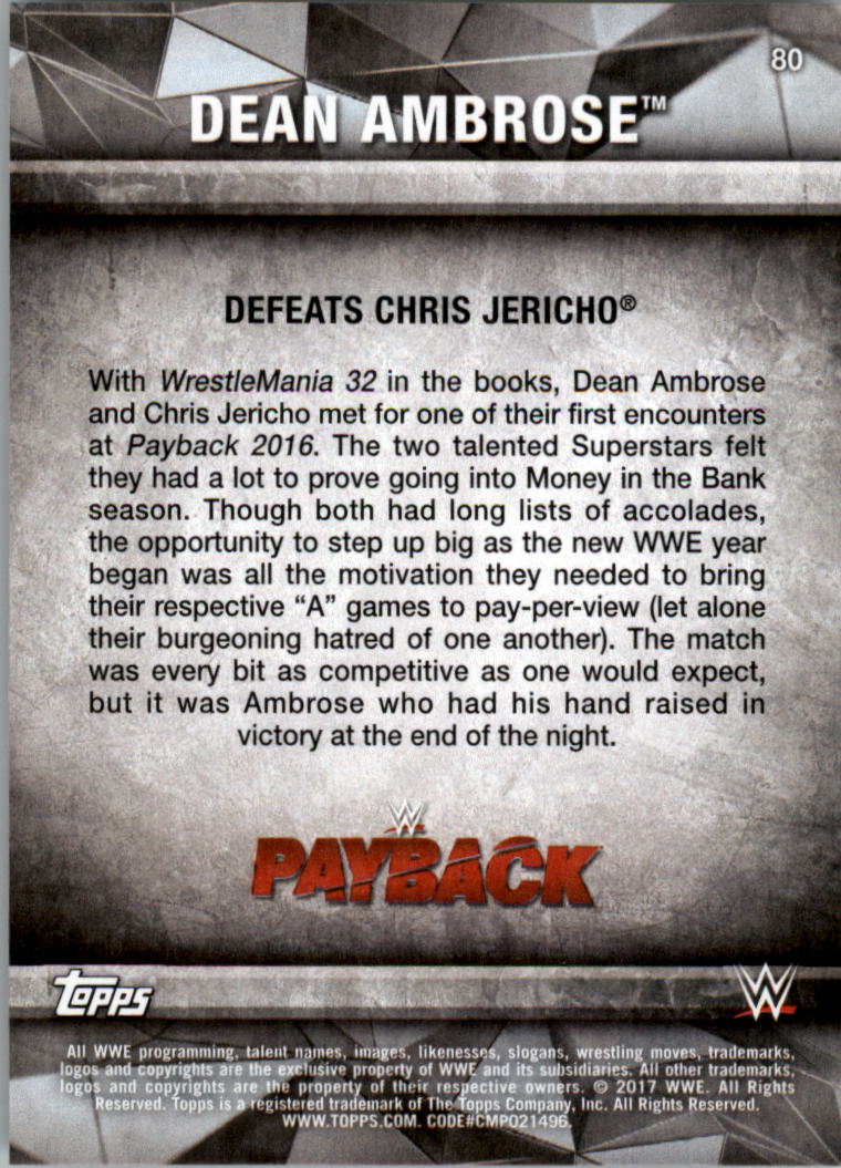 2017 Topps WWE Road to Wrestlemania you pick - Picture 143 of 179