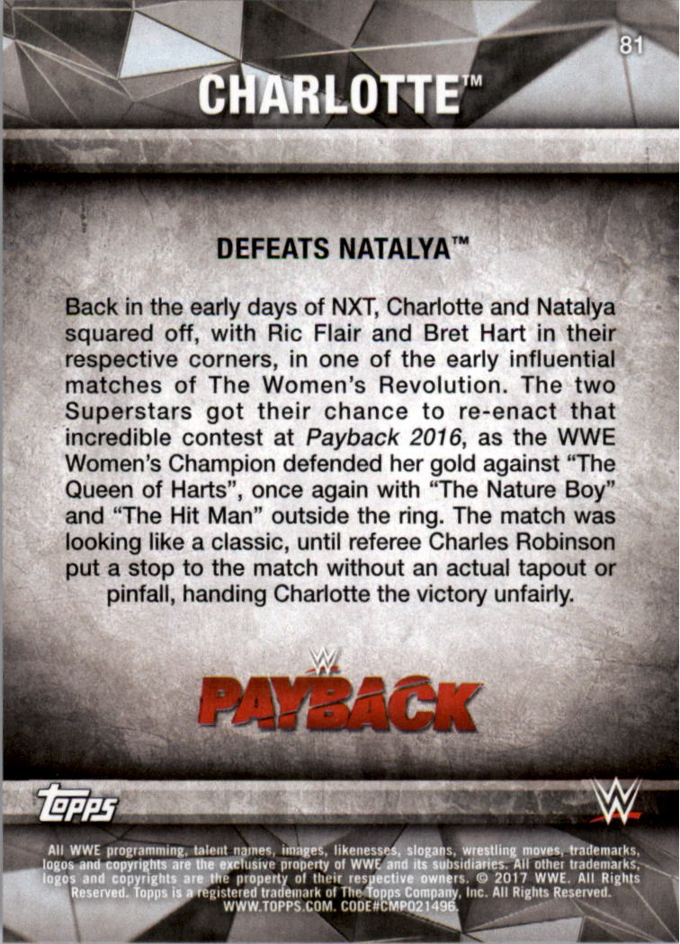 2017 Topps WWE Road to Wrestlemania you pick - Picture 145 of 179