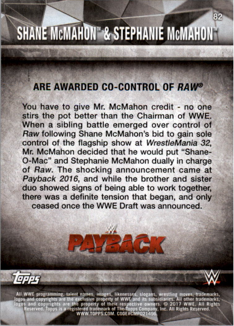 2017 Topps WWE Road to Wrestlemania you pick - Picture 147 of 179
