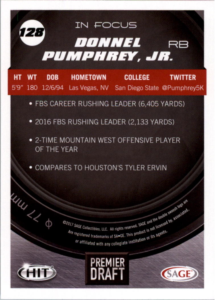 2017 SAGE HIT Premier Draft YOU PICK - Picture 143 of 149