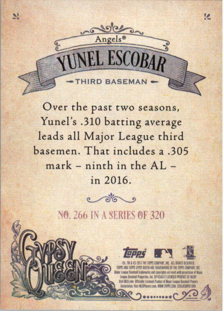 2017 Topps Gypsy Queen 259-320 YOU PICK - Picture 15 of 69