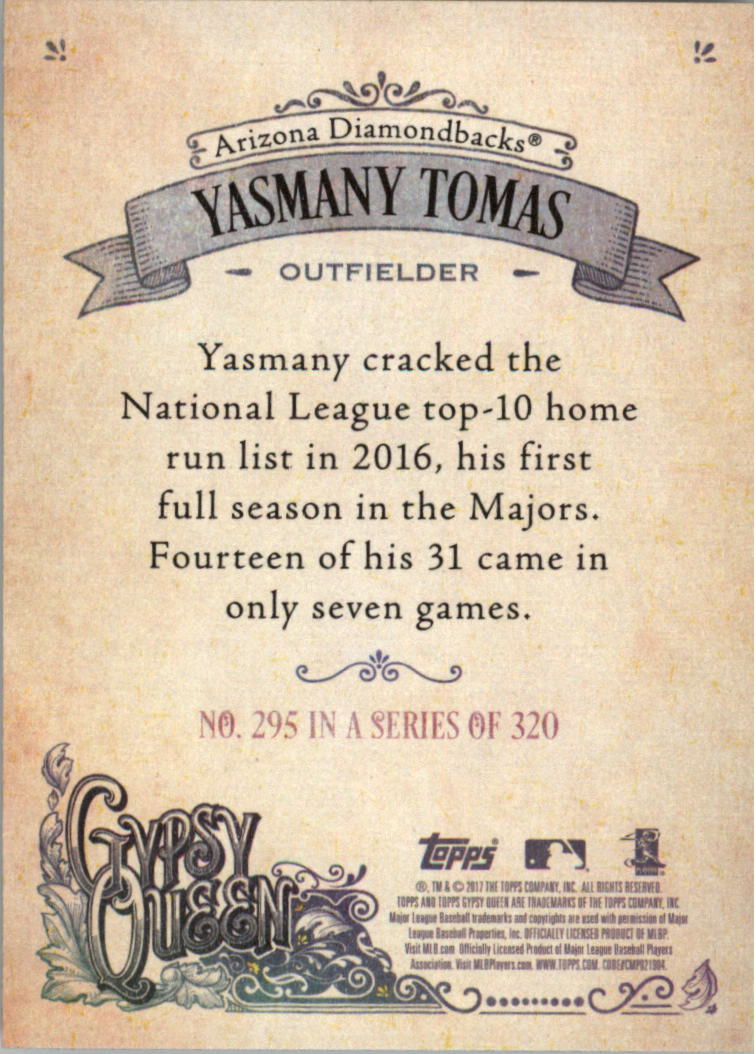 2017 Topps Gypsy Queen 259-320 YOU PICK - Picture 59 of 69