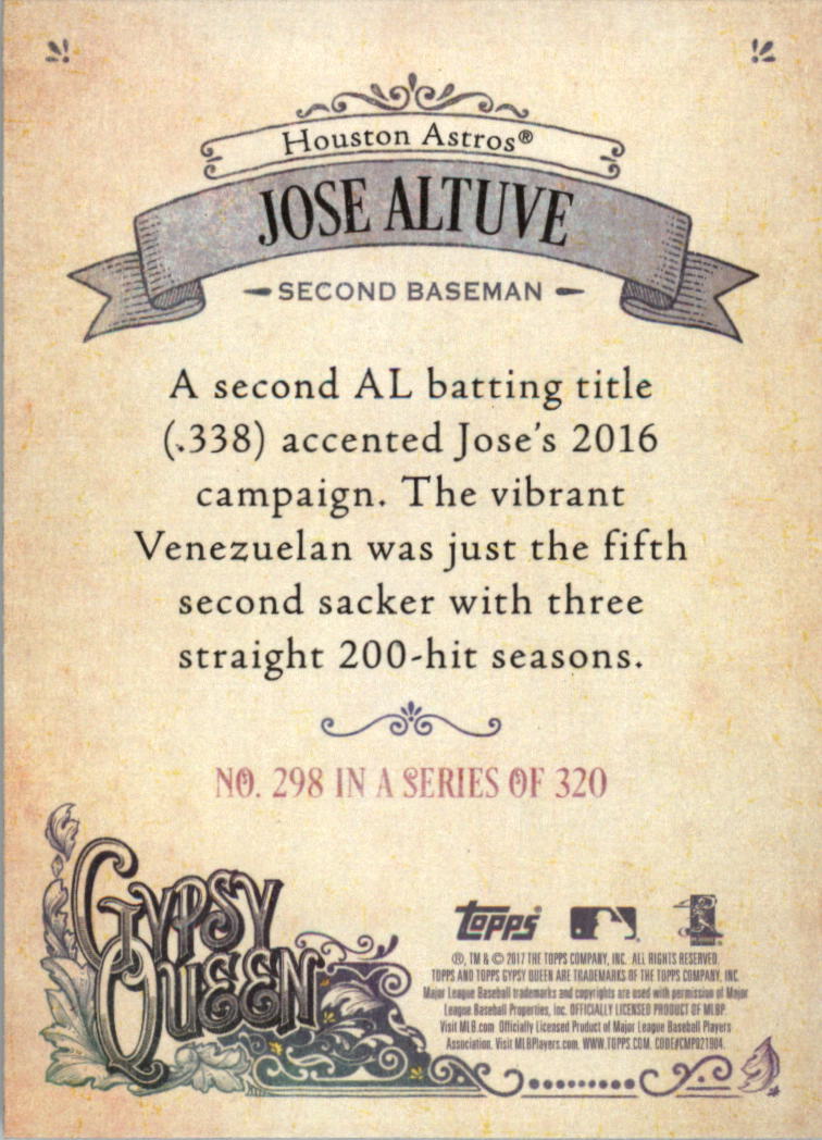 2017 Topps Gypsy Queen 259-320 YOU PICK - Picture 65 of 69