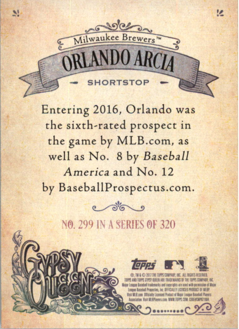 2017 Topps Gypsy Queen 259-320 YOU PICK - Picture 67 of 69