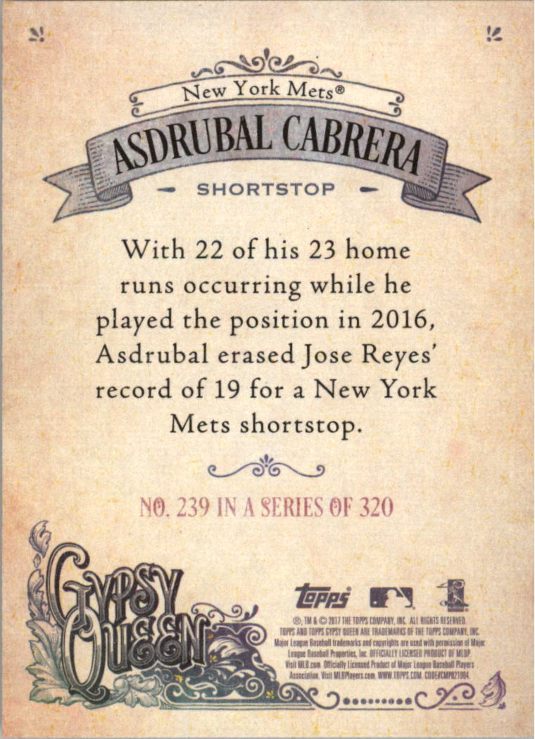 2017 Topps Gypsy Queen Missing Nameplate you pick - Picture 29 of 43
