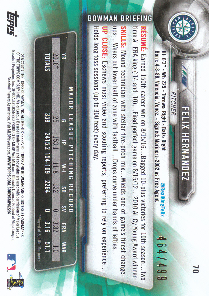 2017 Bowman Baseball & Parallels - Picture 211 of 213