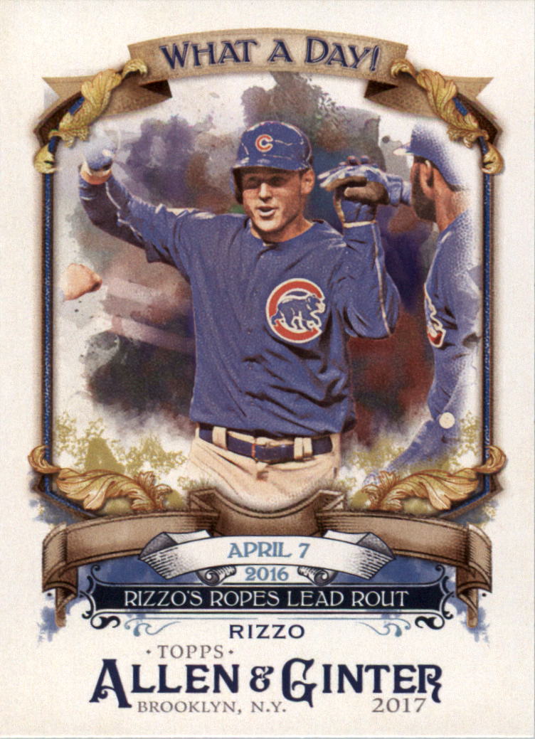 2017 Topps Allen & Ginter A&G What A Day Singles Stars Commons Pick pour terminer 