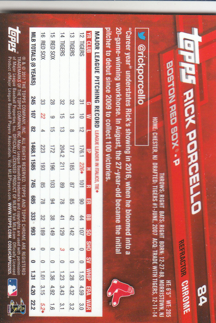 2017 Topps Chrome Baseball Inserts & Parallels - Picture 125 of 163