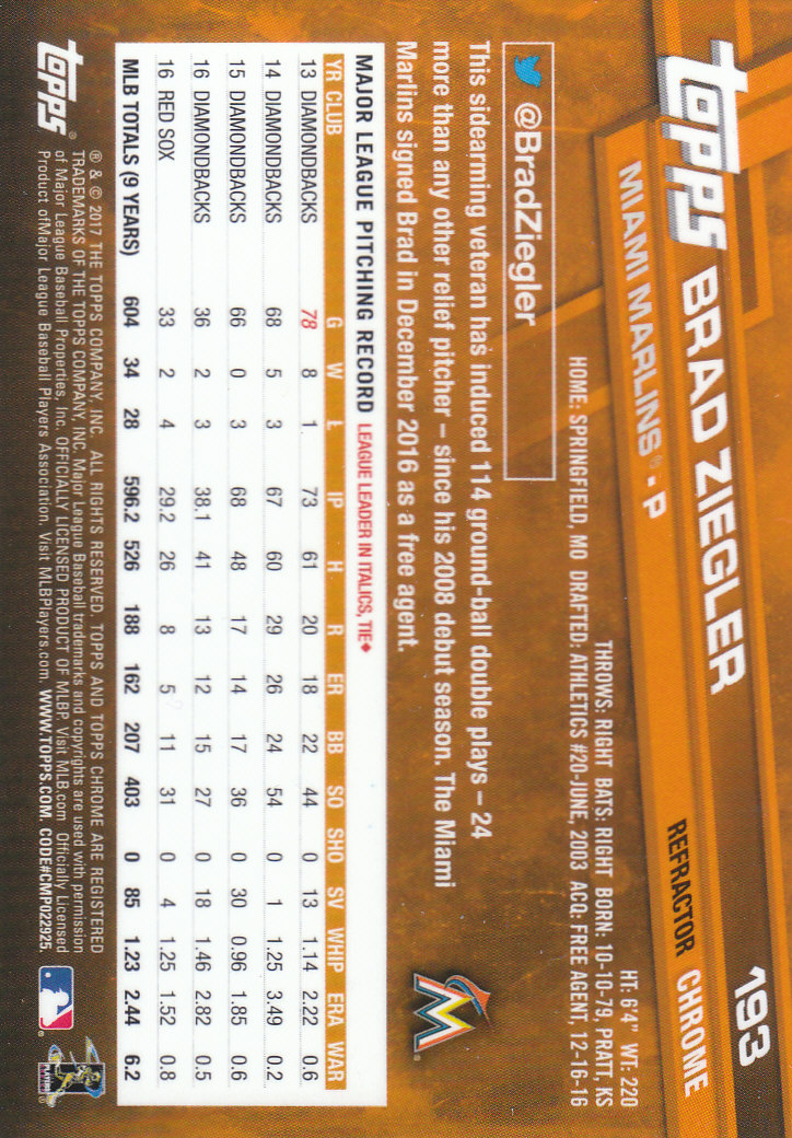 2017 Topps Chrome Baseball Inserts & Parallels - Picture 159 of 163