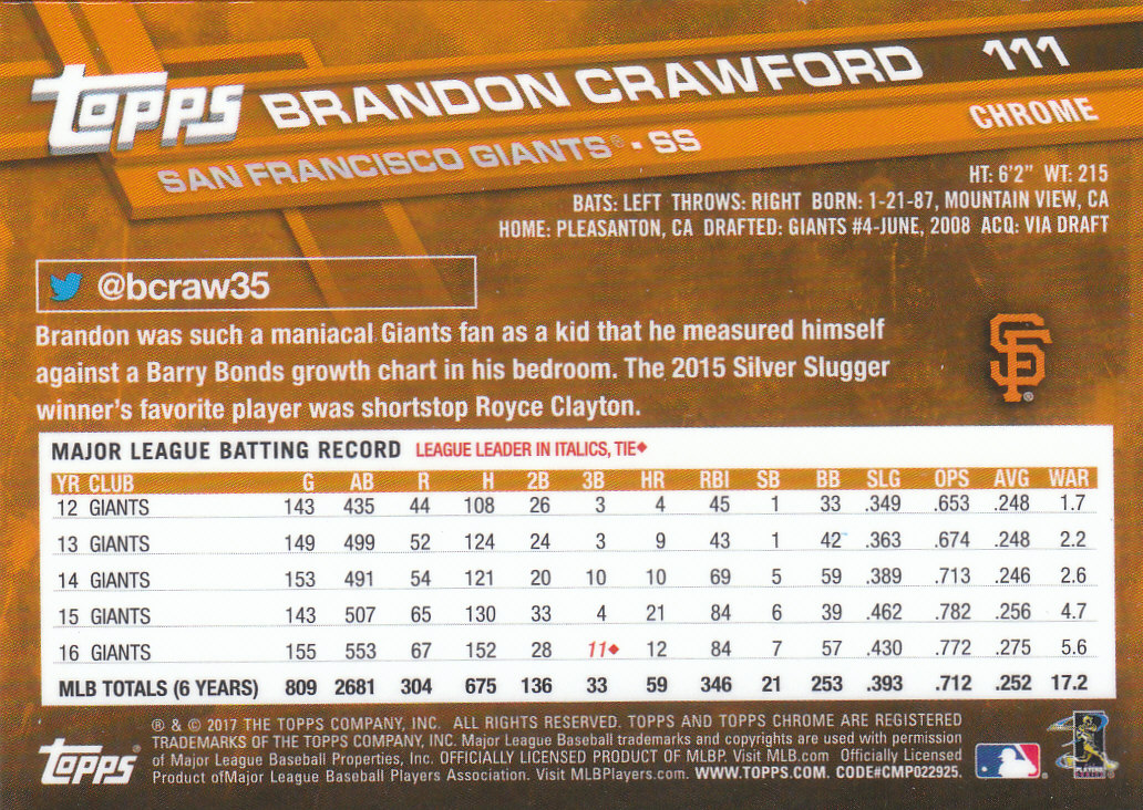2017 Topps Chrome Baseball Inserts & Parallels - Picture 81 of 163