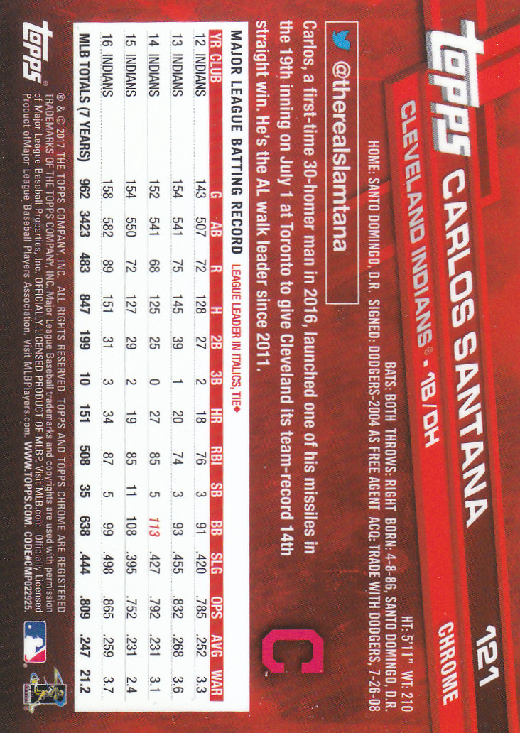 2017 Topps Chrome Baseball Inserts & Parallels - Picture 83 of 163