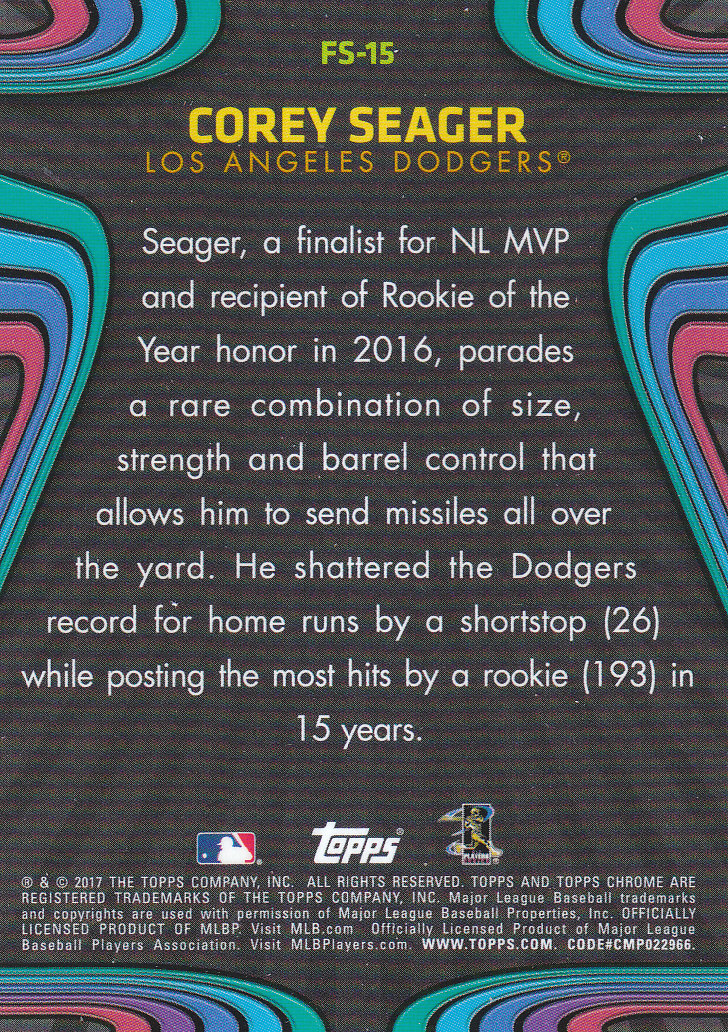 2017 Topps Chrome Baseball Inserts & Parallels - Picture 51 of 163