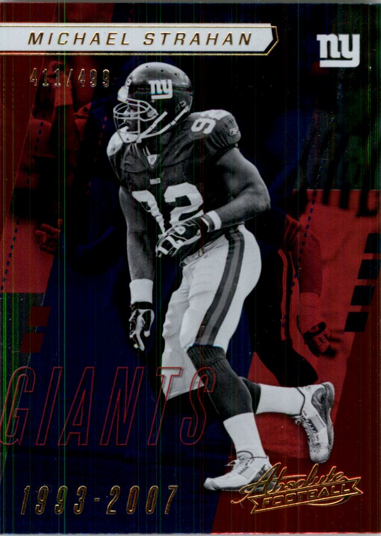 2017 Absolute Football Card #103 Michael Strahan /499 | eBay