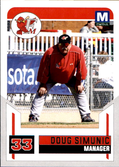 2017 FargoMoorhead RedHawks Team Issue 26 Doug Simunic Manager
