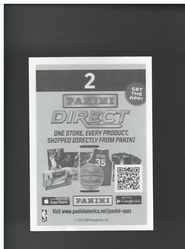 A7554- 2017-18 Panini Stickers Bk Card #s 1-250 -You Pick- 10+ FREE US SHIP