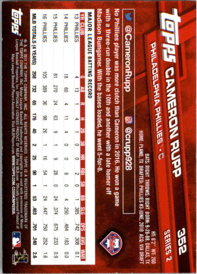 Mini béisbol naranja Topps On Demand 2017 paralelo tú eliges #d/25 - Imagen 39 de 81