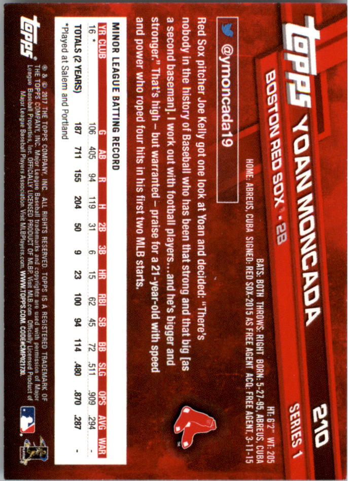 Mini béisbol Topps On Demand 2017 azul paralelo tú eliges #d/10 - Imagen 13 de 41