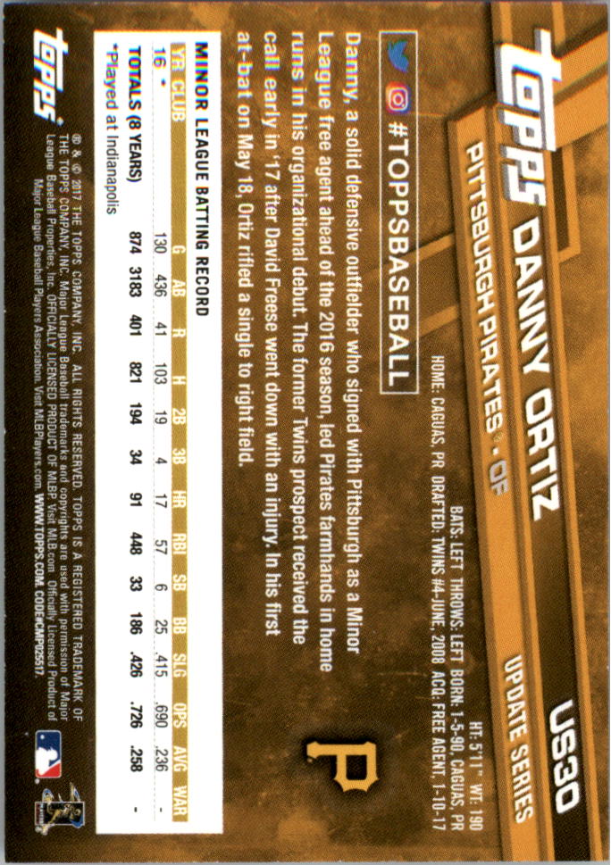 2017 Topps On Demand mini actualización béisbol naranja paralelo tú eliges #d/25 - Imagen 7 de 41