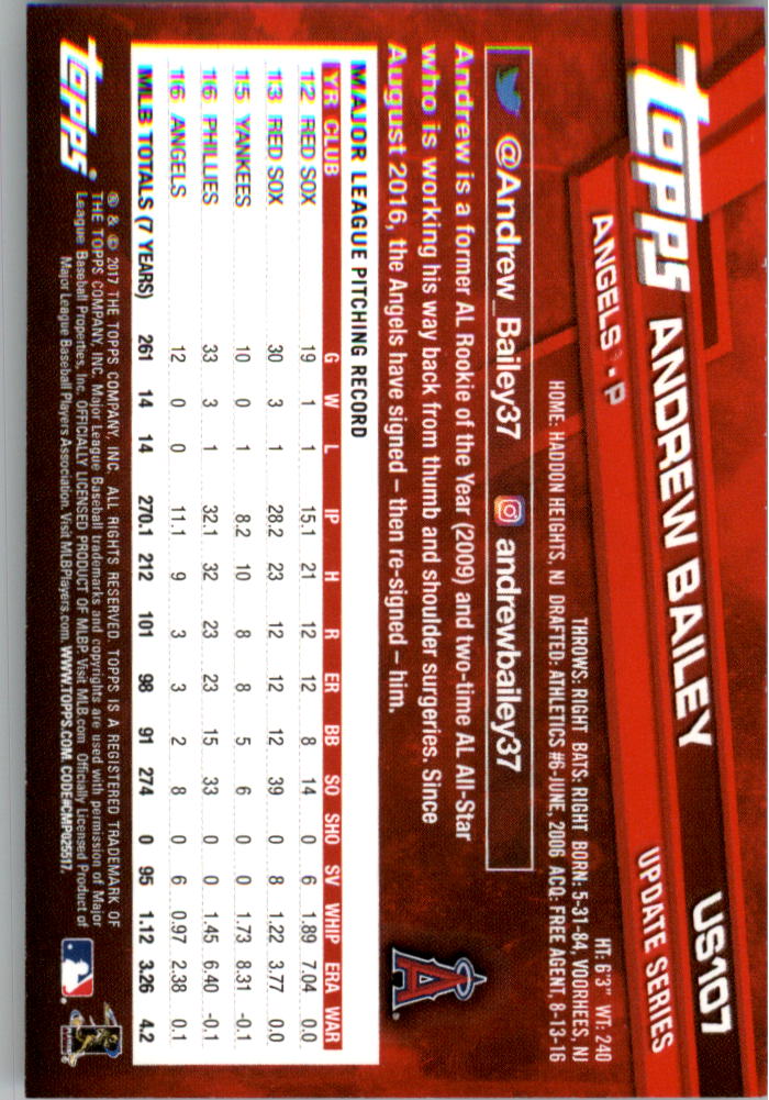 2017 Topps On Demand mini actualización béisbol naranja paralelo tú eliges #d/25 - Imagen 19 de 41