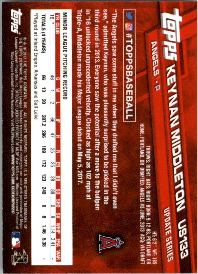 2017 Topps On Demand mini actualización béisbol naranja paralelo tú eliges #d/25 - Imagen 25 de 41