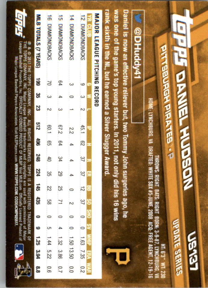 2017 Topps On Demand mini actualización béisbol naranja paralelo tú eliges #d/25 - Imagen 27 de 41
