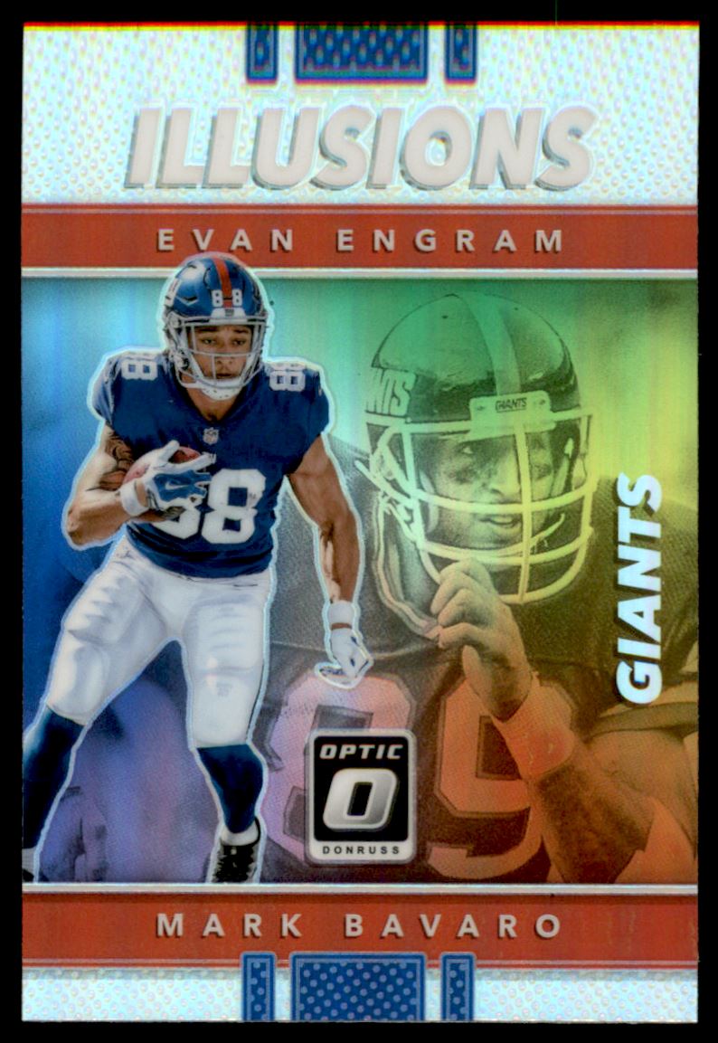 2017-Donruss-Optic-Illusions-13-Evan-Engram-Mark-Bavaro
