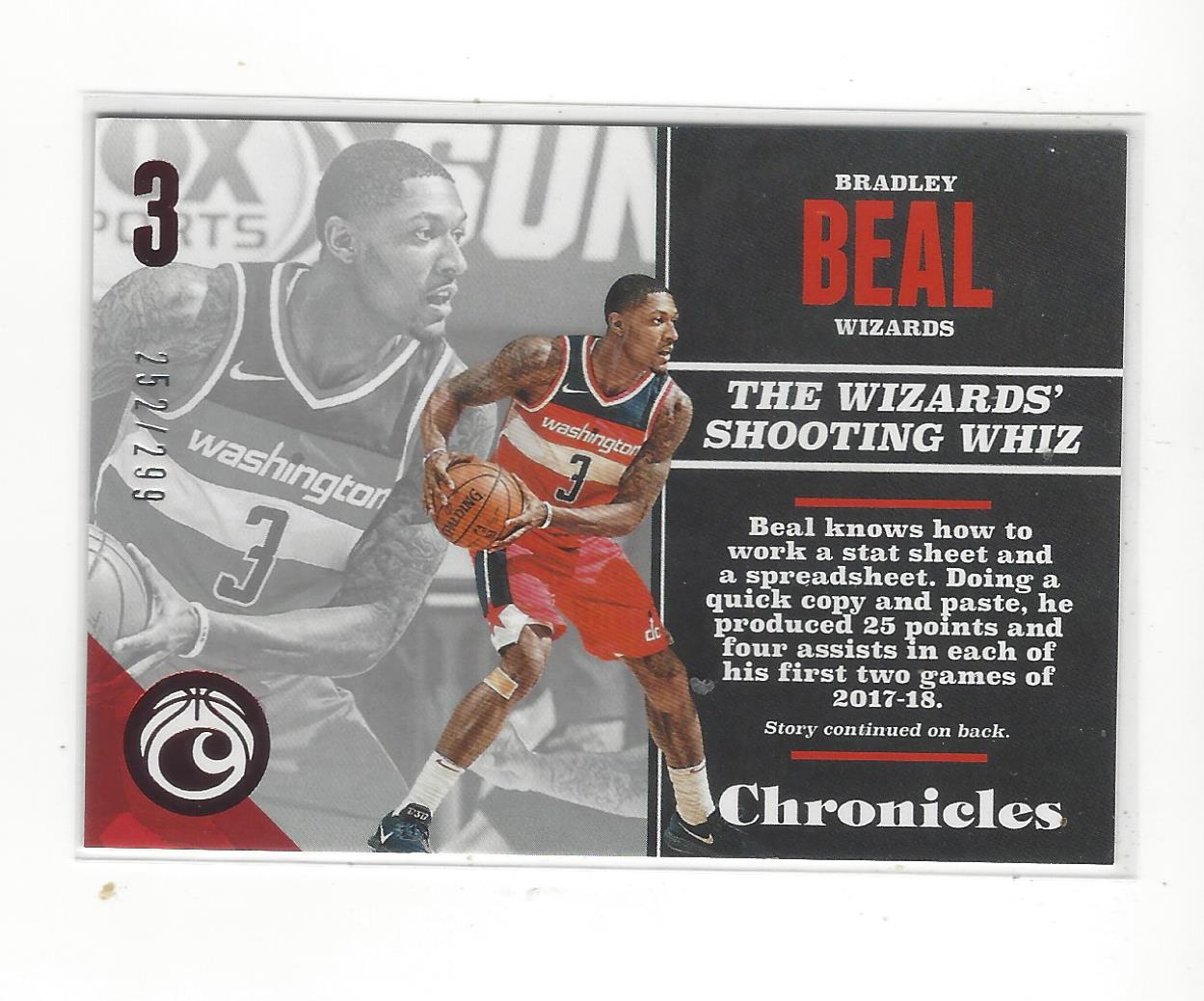 2017-18 Chronicles Basketball Red Parallel Singles xxx/299 - You Choose |  eBay