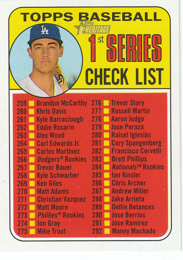 2018 Topps Heritage Baseball Part 2 Main Set Card #251-500 - Picture 120 of 287