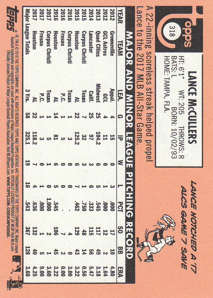2018 Topps Heritage Baseball Part 2 Main Set Card #251-500 - Picture 127 of 287