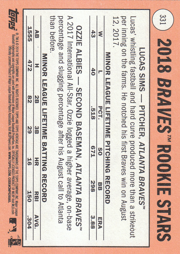 2018 Topps Heritage Baseball Part 2 Main Set Card #251-500 - Picture 149 of 287