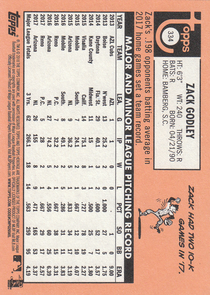 2018 Topps Heritage Baseball Part 2 Main Set Card #251-500 - Picture 155 of 287