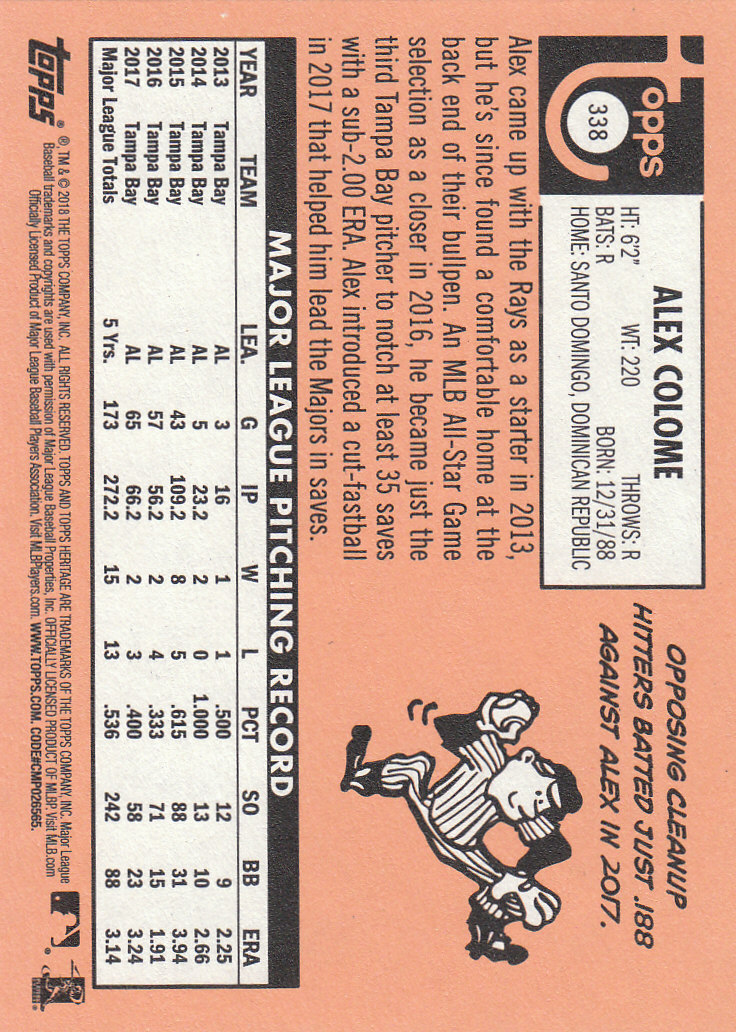 2018 Topps Heritage Baseball Part 2 Main Set Card #251-500 - Picture 163 of 287