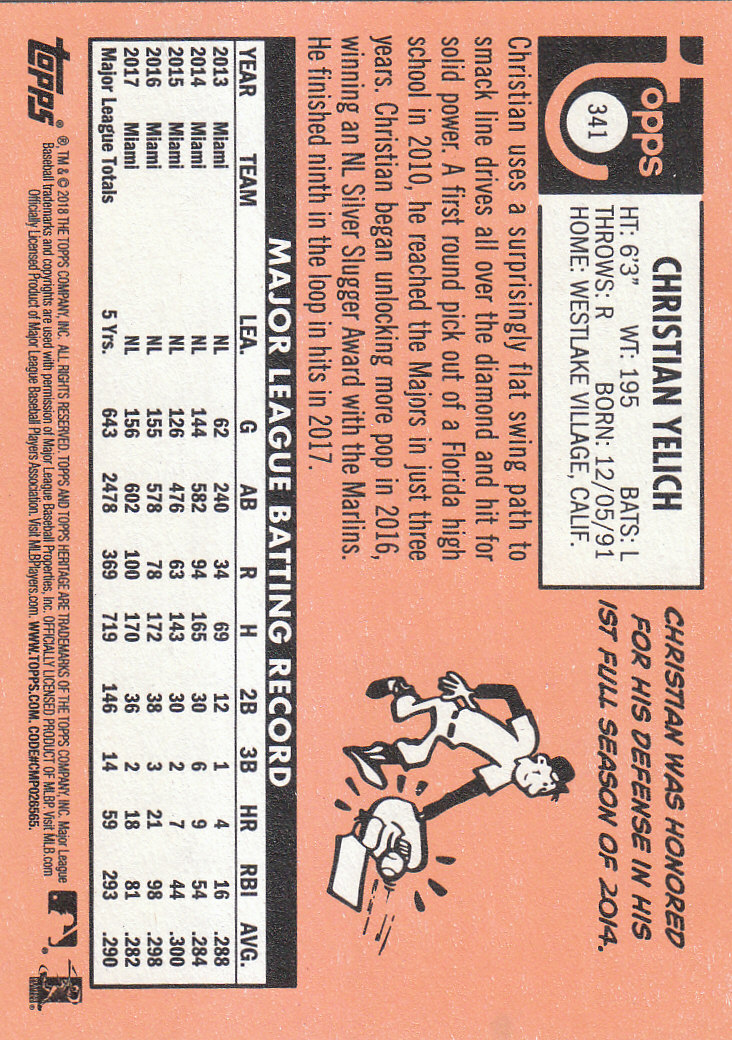 2018 Topps Heritage Baseball Part 2 Main Set Card #251-500 - Picture 169 of 287