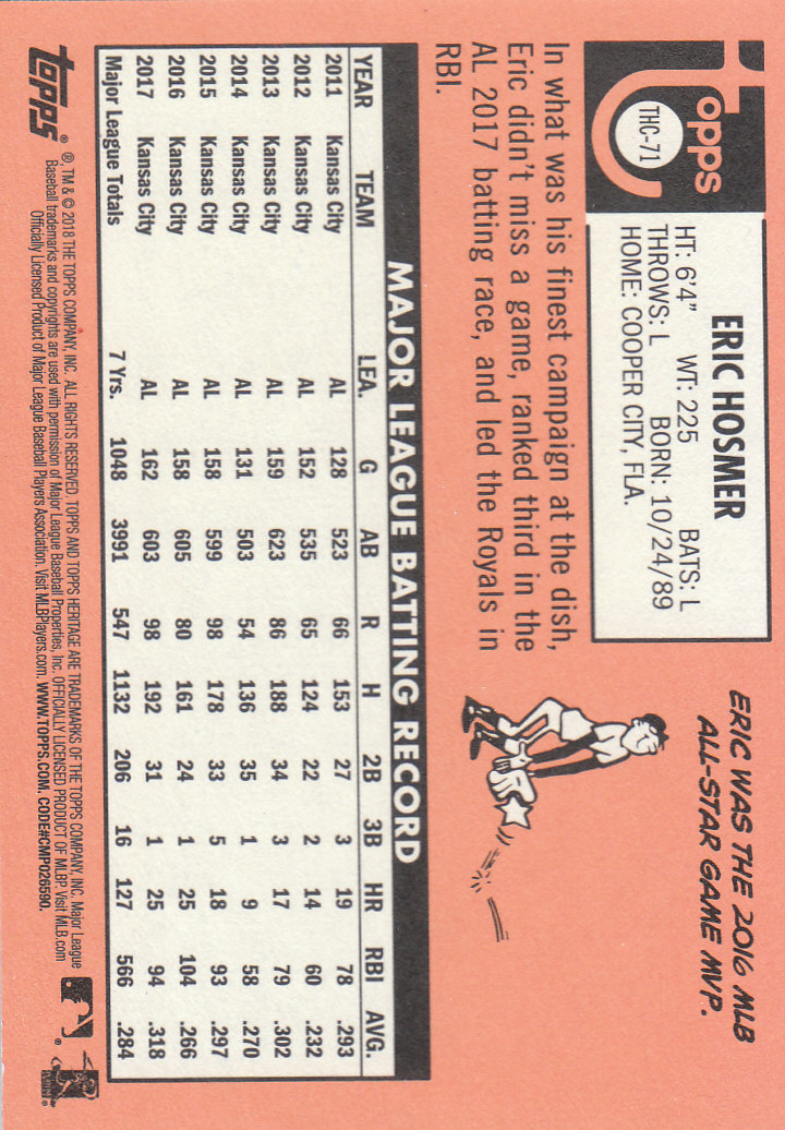 2018 Topps Heritage Baseball Part 3 Insert and Relic Cards - Picture 13 of 55