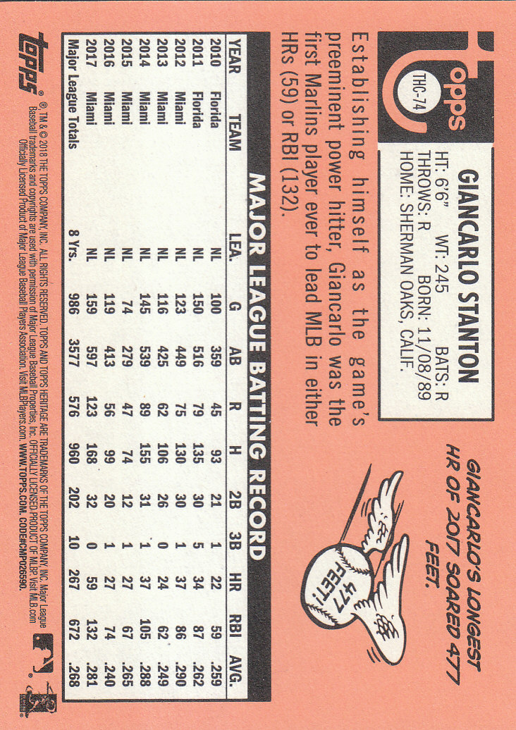 2018 Topps Heritage Baseball Part 3 Insert and Relic Cards - Picture 15 of 55