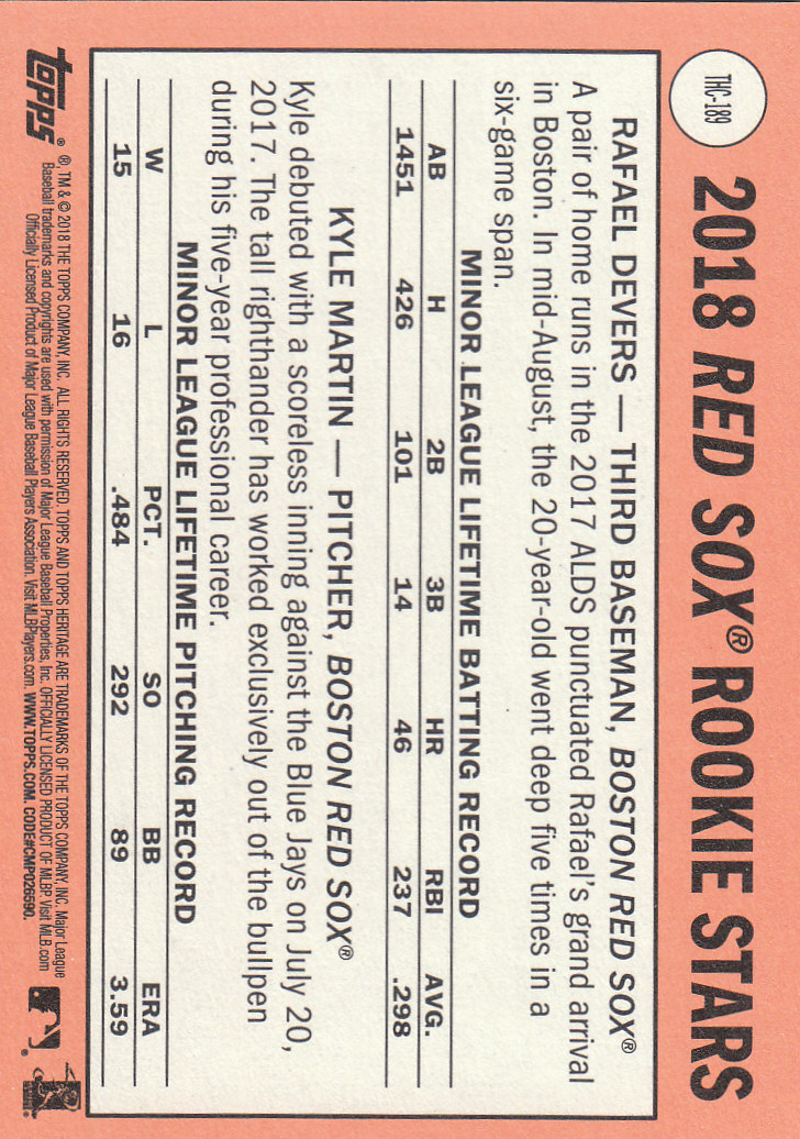 2018 Topps Heritage Baseball Part 3 Insert and Relic Cards - Picture 21 of 55