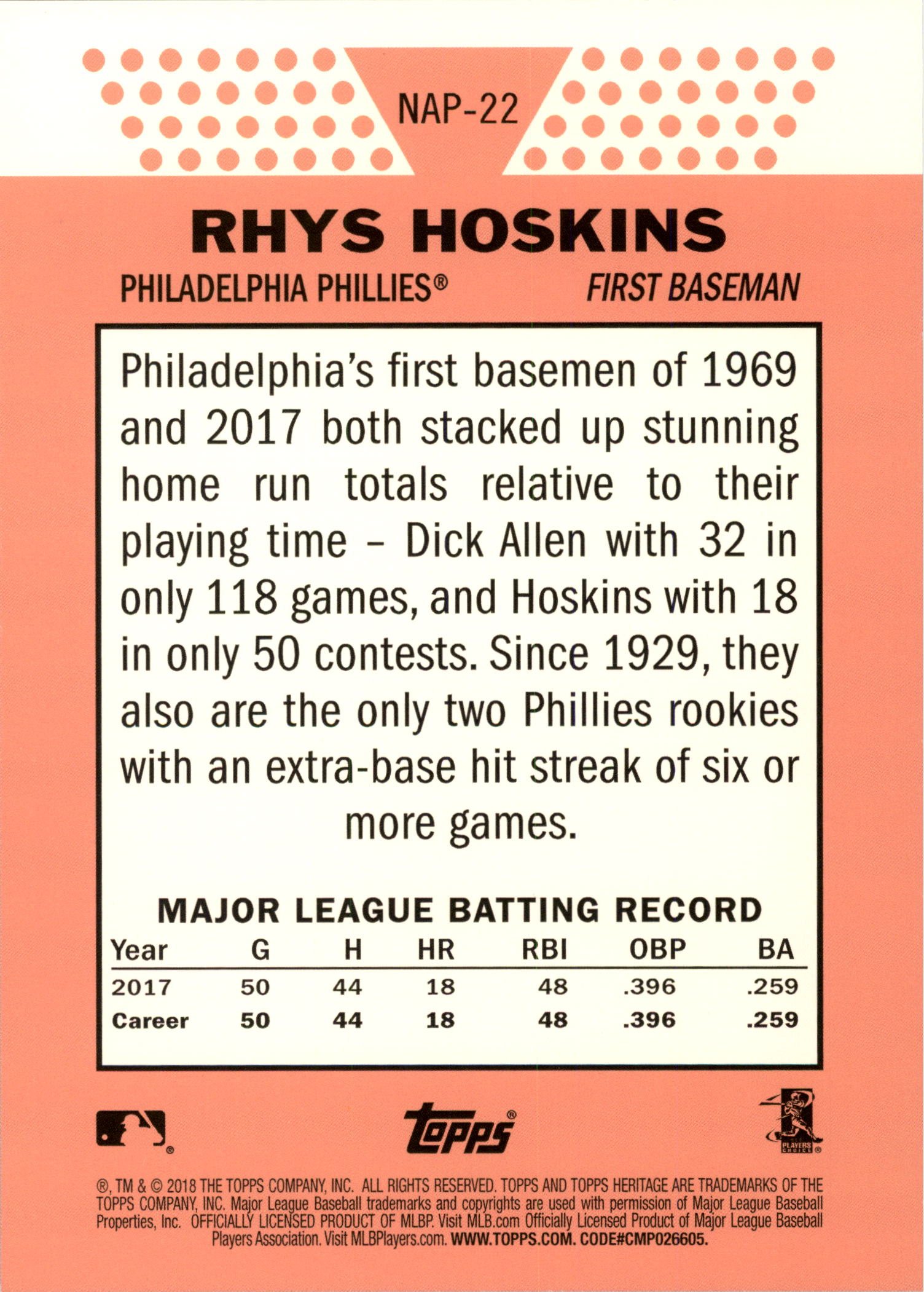 Topps Heritage 2018 5x7 New Age Performers tú eliges #d/49 - Imagen 33 de 37