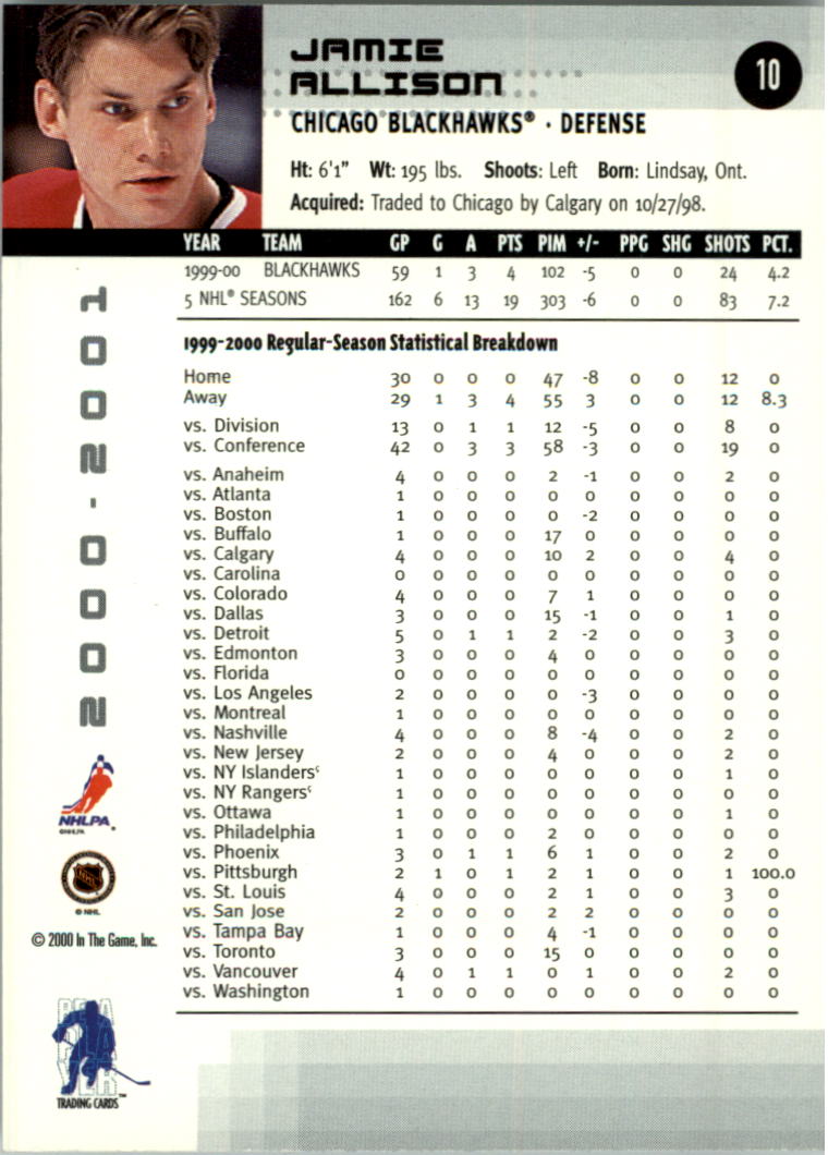 2000-01 BAP Memorabilia Hockey Card Pick 2-306 - Bild 13 von 474