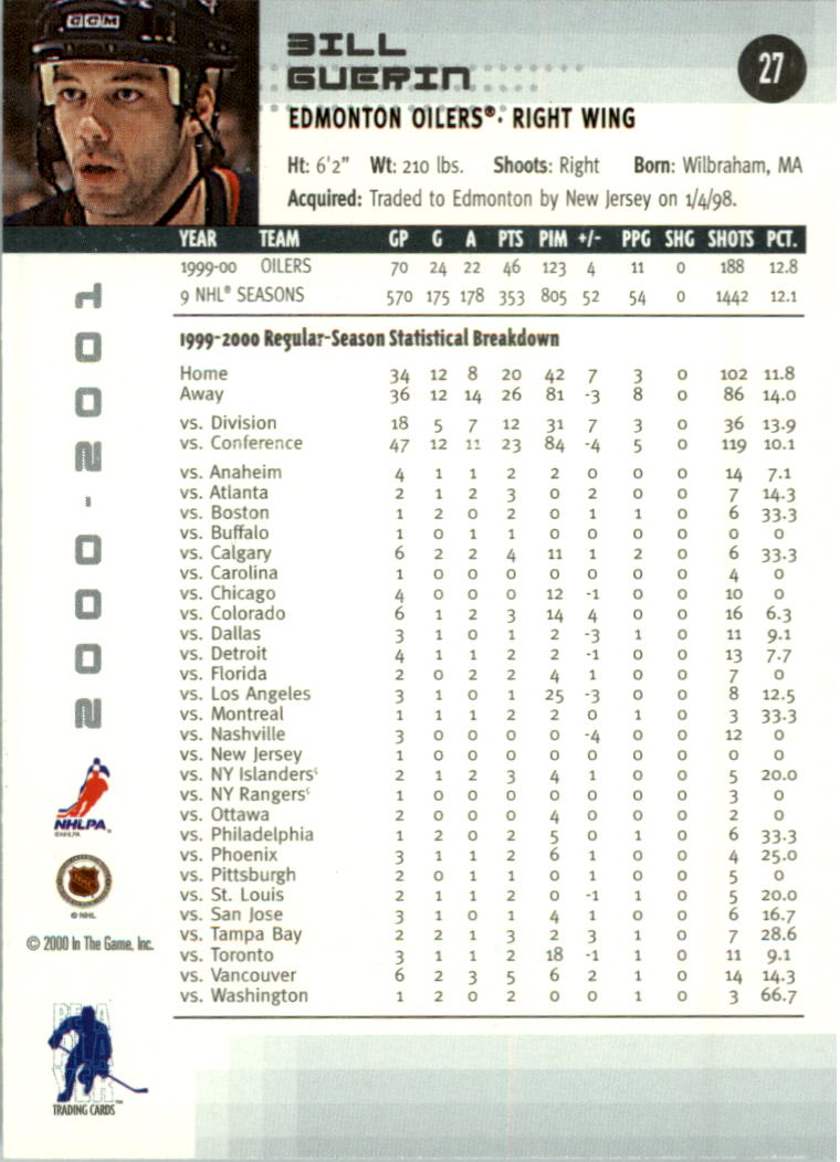 2000-01 BAP Memorabilia Hockey Card Pick 2-306 - Bild 40 von 474