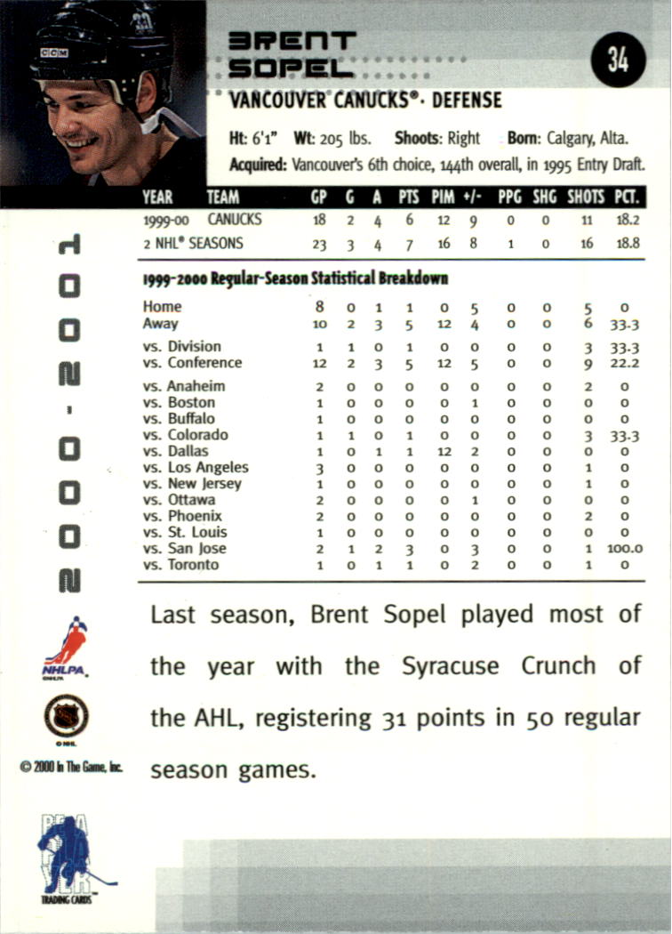 2000-01 BAP Memorabilia Hockey Card Pick 2-306 - Bild 48 von 474