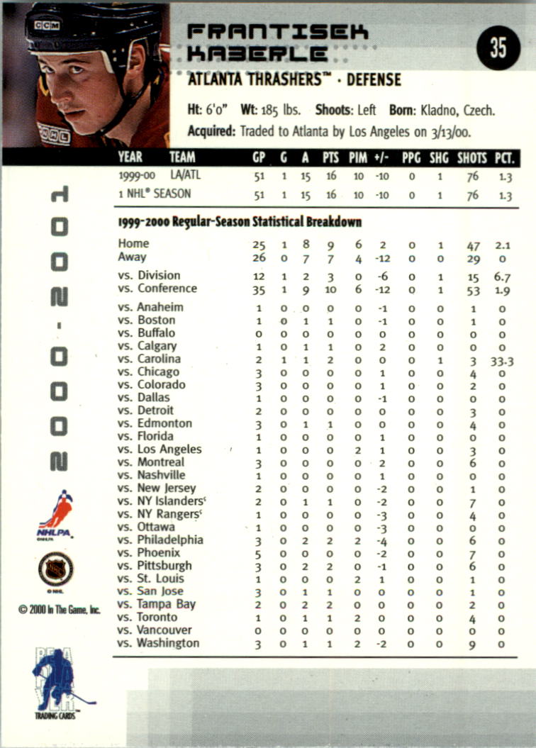 2000-01 BAP Memorabilia Hockey Card Pick 2-306 - Bild 50 von 474