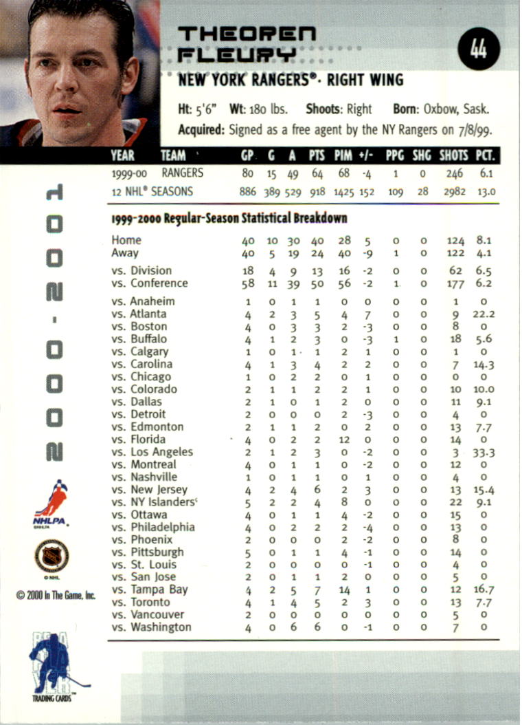 2000-01 BAP Memorabilia Hockey Card Pick 2-306 - Bild 64 von 474