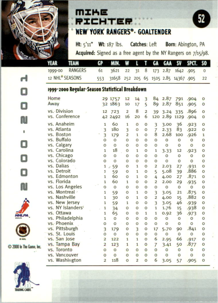 2000-01 BAP Memorabilia Hockey Card Pick 2-306 - Bild 78 von 474