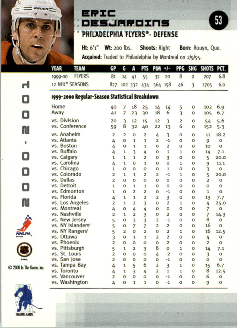 2000-01 BAP Memorabilia Hockey Card Pick 2-306 - Bild 80 von 474