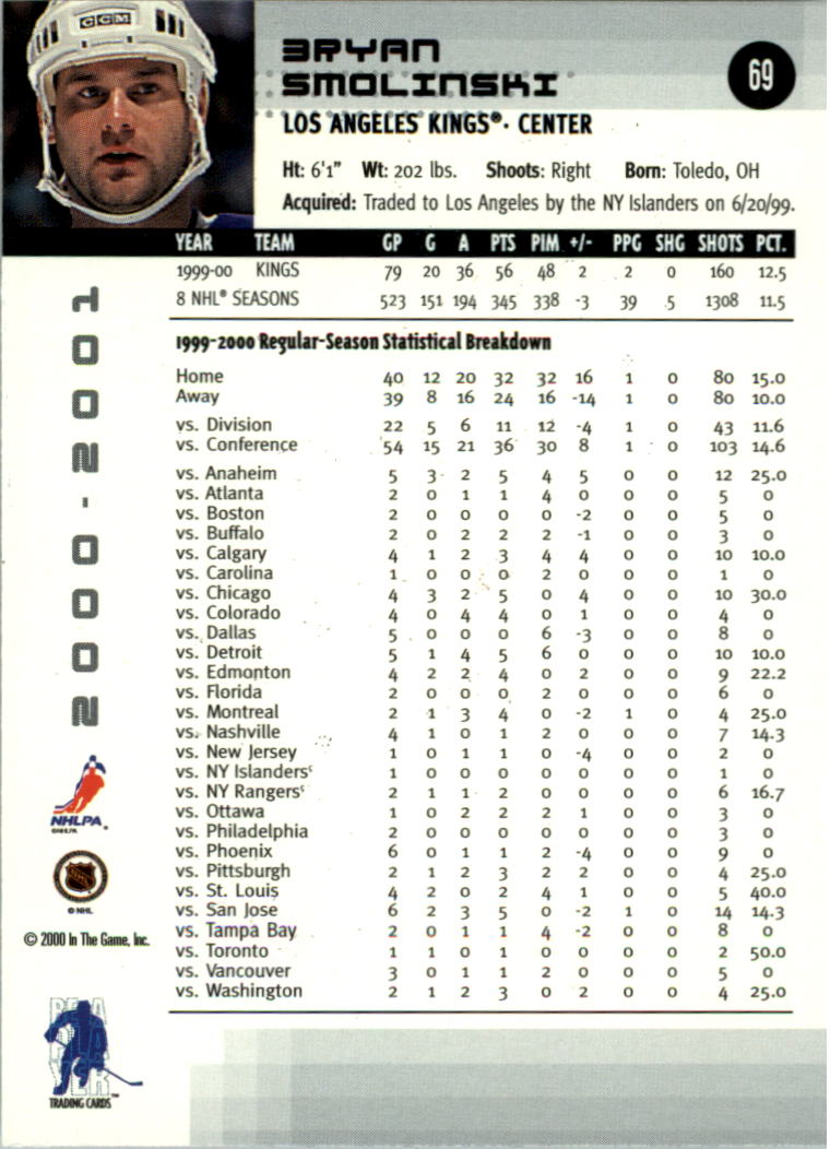 2000-01 BAP Memorabilia Hockey Card Pick 2-306 - Bild 100 von 474