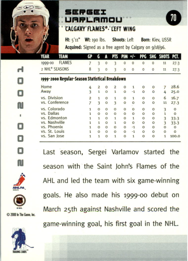 2000-01 BAP Memorabilia Hockey Card Pick 2-306 - Bild 102 von 474