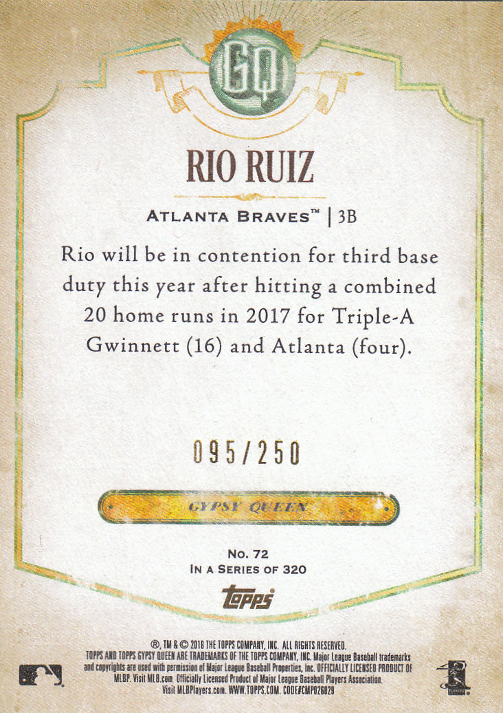 2018 Topps Gypsy Queen Baseball Part 3 Auutographs Parallels Variations Inserts - Picture 43 of 79