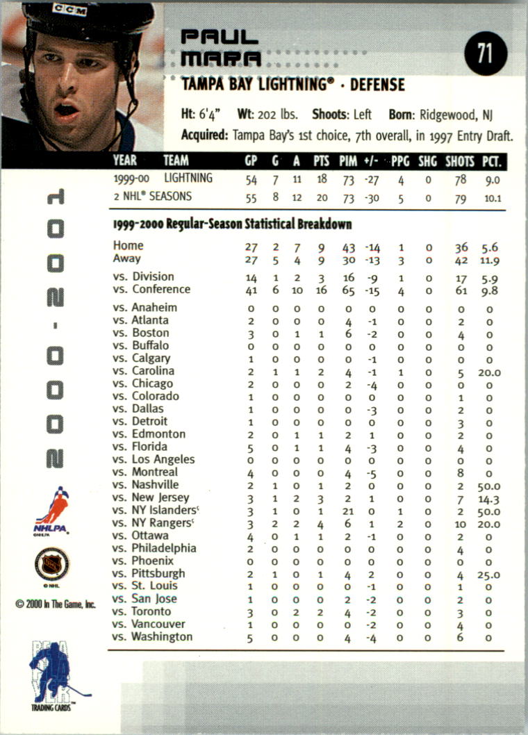 2000-01 BAP Memorabilia Hockey Card Pick 2-306 - Bild 104 von 474