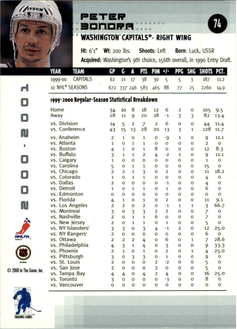 2000-01 BAP Memorabilia Hockey Card Pick 2-306 - Bild 110 von 474