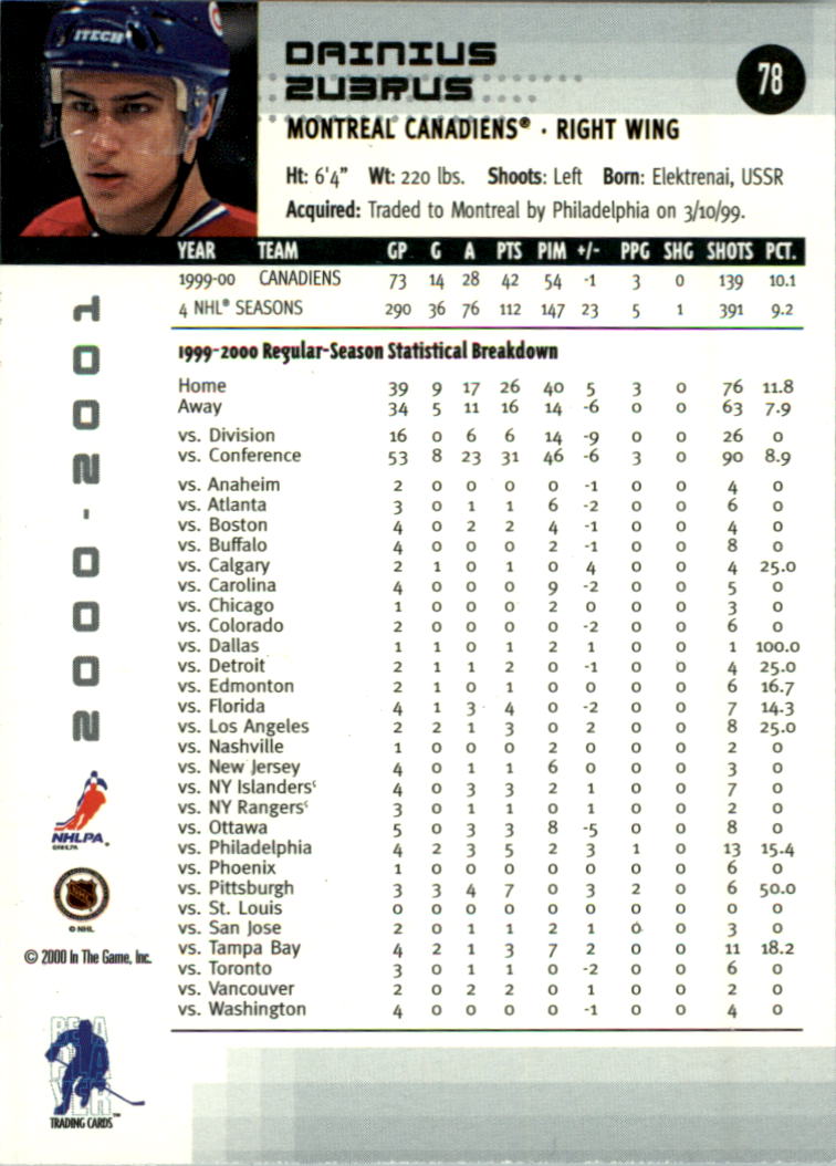 2000-01 BAP Memorabilia Hockey Card Pick 2-306 - Bild 116 von 474